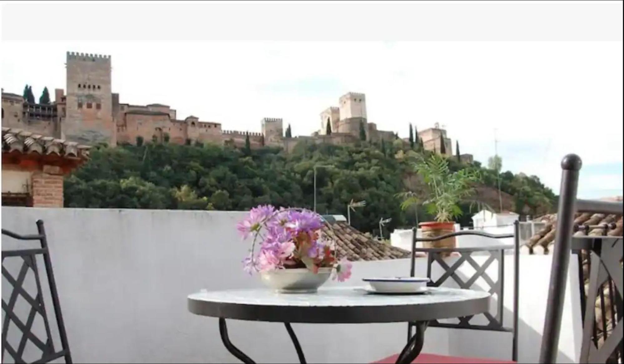 Atico Con Terracita Y Vistas Alhambra, Centro Apartman Granada Kültér fotó